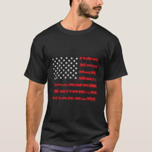 T-shirt Cadeau ferroviaire américain Flag