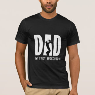 T-shirt Cadeau fête des pères - Papa Mon Premier Superhéro