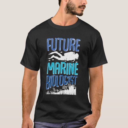 T-shirt Cadeau futur biologiste marin (Devant)