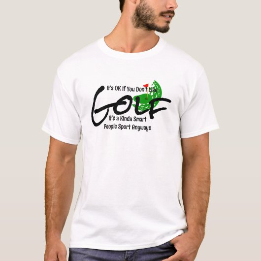 T-shirt Cadeau Golfer Papa - Funny Golf Tournament Tee (Devant)
