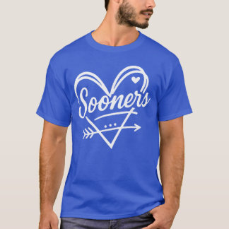 T-shirt Cadeau graphique de flèche de coeur de Sooner vint
