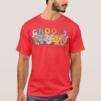 T-shirt Cadeau groovy depuis 1948 Rétro Hippie pour 75e an