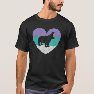 T-shirt Cadeau Hippopotame Pour Femmes Filles Rétro Mignon