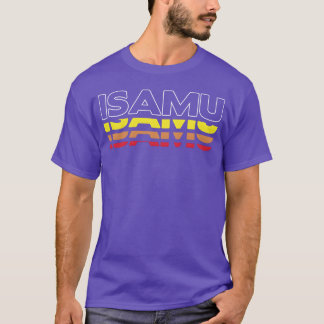 T-shirt Cadeau Isamu prénom drôle vintage coucher de solei