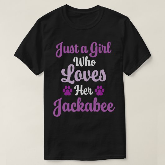 T-shirt Cadeau Jackabee pour les femmes qui aiment leur Ja (Design devant)