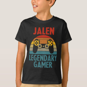 T-shirt Cadeau Jalen Nom Personnalisé Drôle Gaming Geek Bi