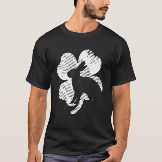 T-shirt Cadeau Lapin St. Patrick Trèfle (Devant)
