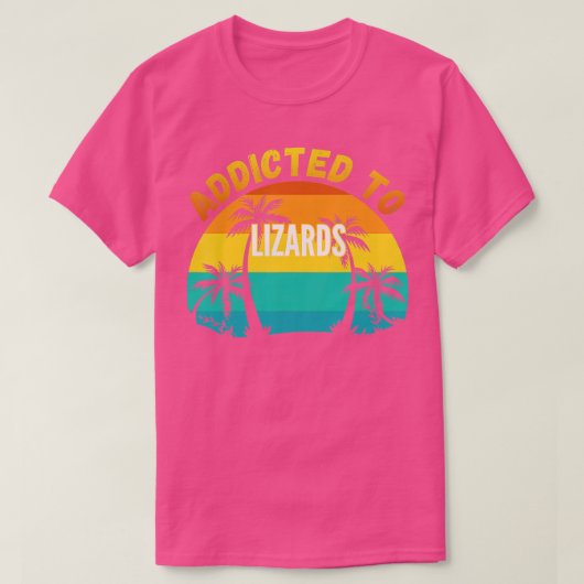 T-shirt Cadeau Lizards accroché aux lézards (Design devant)