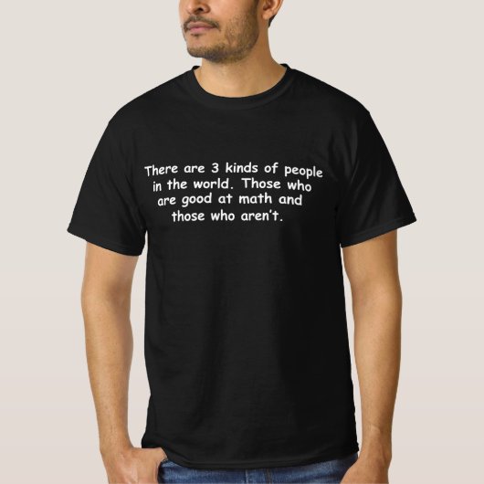 T-shirt Cadeau Mathématicien Bon À Math Amusant (Devant)