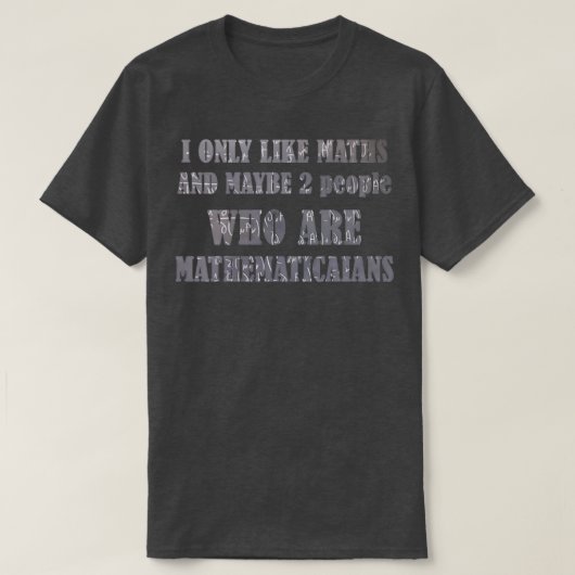 T-shirt cadeau mathématique (Design devant)