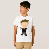 T-shirt Cadeau mignon de tee - shirt d'enfants d'espion (Devant entier)