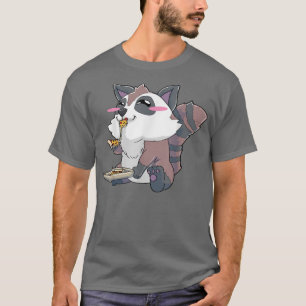 T-shirt Cadeau mignon et kawaii de pizza de raton laveur d