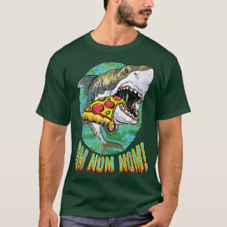 T-shirt Cadeau Mudgeware Great White Shark Pizza 10322395
