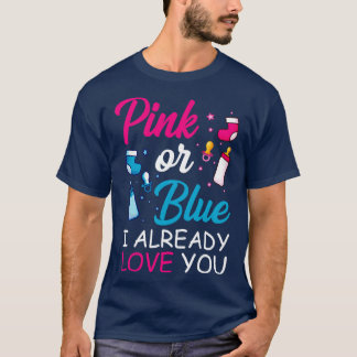 T-shirt Cadeau Nouveau-Né Rose Ou Bleu