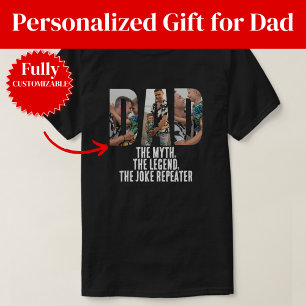 T-shirt Cadeau Papa Répéteur de Blagues