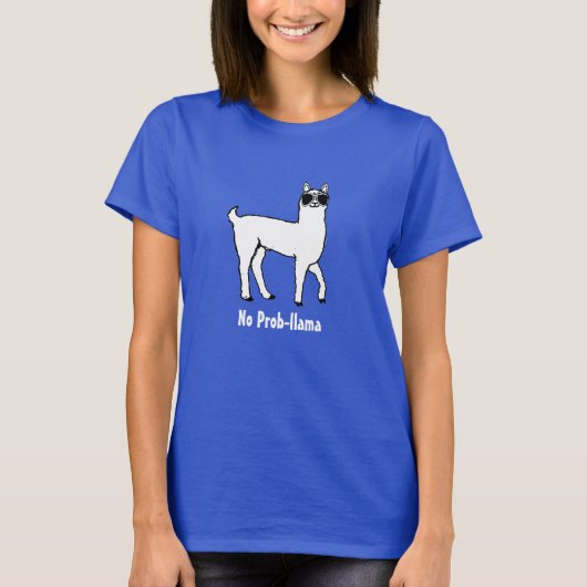 T-shirt Cadeau Parfait, mignonne Pas De Probe Llama Mama D (Devant)