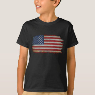 T-Shirt Cadeau Patriotique Drapeau Américain en Di