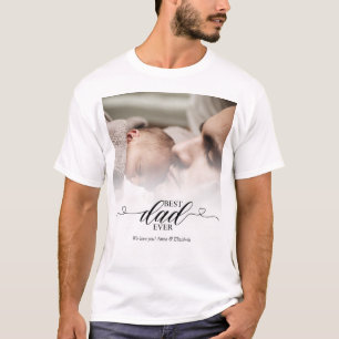 T-shirt Cadeau Père simple et mignon Nous t'aimons Papa Ph