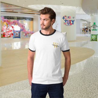 T-shirt Cadeau personnalisé avec monogramme pour homme