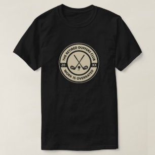 T-shirt Cadeau personnalisé de club de golf pour la retrai