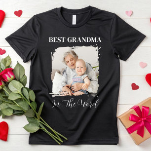 T-shirt Cadeau personnalisé de grand-mère avec photo pour