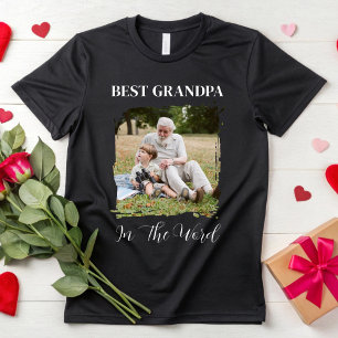 T-shirt Cadeau personnalisé de grand-père avec photo pour 