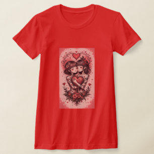 T-shirt Cadeau personnalisé de la Saint-Valentin