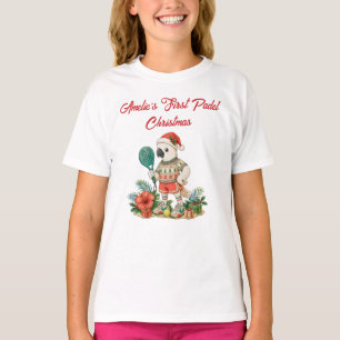 T-shirt Cadeau personnalisé de Noël pour Padel Cockatoo