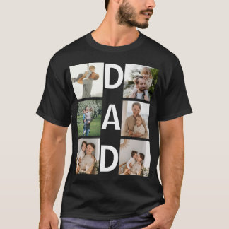 T-shirt Cadeau personnalisé pour la fête des pères avec ph