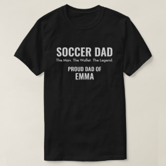 T-shirt Cadeau personnalisé pour papa de footballeur avec