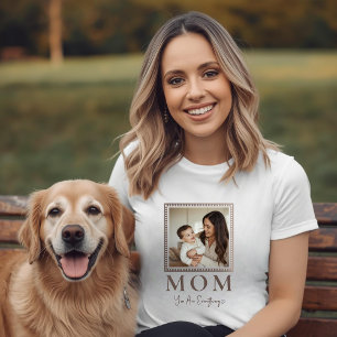 T-shirt Cadeau Photo Personnalisé pour Maman Moder