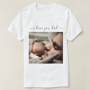T-shirt Cadeau photo personnalisée de votre papa avec le t