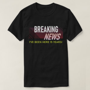 T-shirt Cadeau pour 15 ans d'anniversaire de travail Emplo