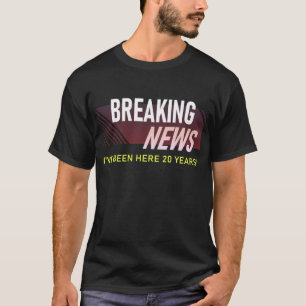 T-shirt Cadeau pour 20 ans de travail Vingt ans d'employé