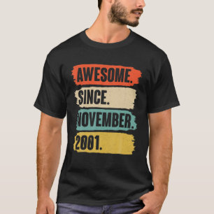 T-shirt Cadeau Pour 20 Ans - Magnifique Depuis Novembre 20