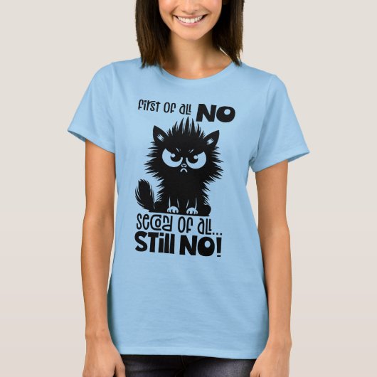 T-shirt Cadeau pour amateur de chat drôle avant tout  (Devant)