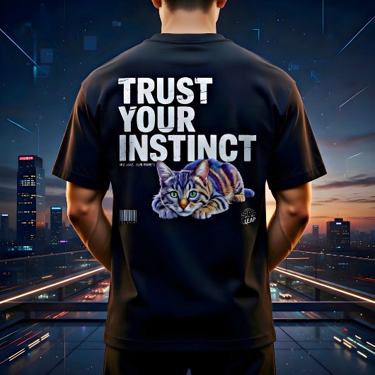 T-shirt Cadeau pour amateur de chats Trust Your Instinct
