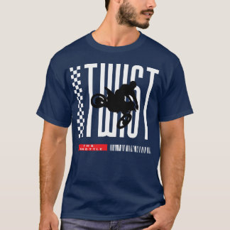 T-shirt Cadeau pour amis de moto sportive Twist thehrottle