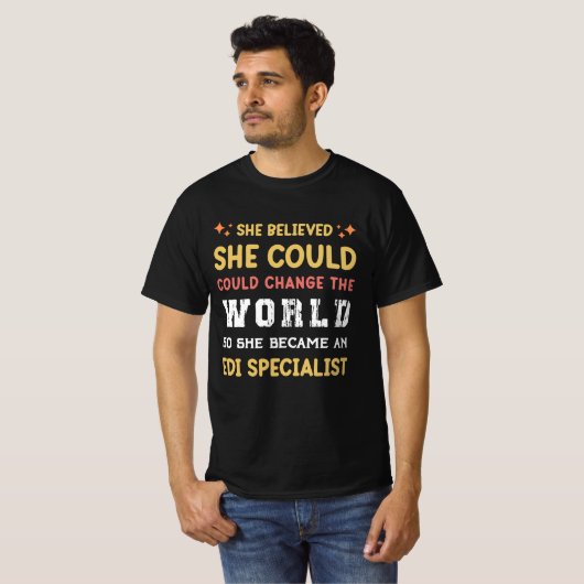 T-shirt cadeau pour Edi Developer Electronic Data Intercha (Devant entier)