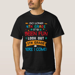 T-shirt Cadeau pour élèves de 4e année passant en 5e année