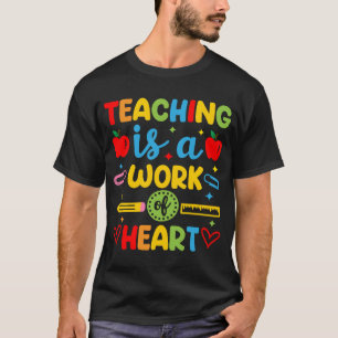 T-shirt Cadeau pour enseignant : enseigner est une œuvre d