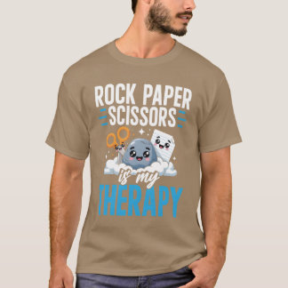 T-shirt Cadeau pour fan de jeu Pierre Feuille Ciseaux