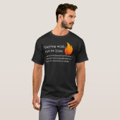 T-shirt Cadeau pour l'apprentissage profond avec PyTorch e (Devant entier)