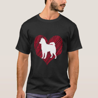 T-shirt Cadeau Pour Les Amateurs Sibériens Husky I Log Chi