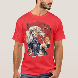 T-shirt Cadeau Pour Les Amis Japonais Famille Shiba Samura