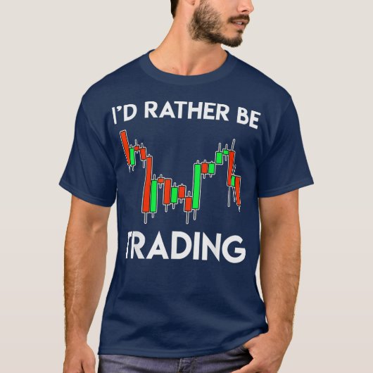 T-shirt Cadeau Pour Les Commerçants Qui Aiment Trading Sto (Devant)