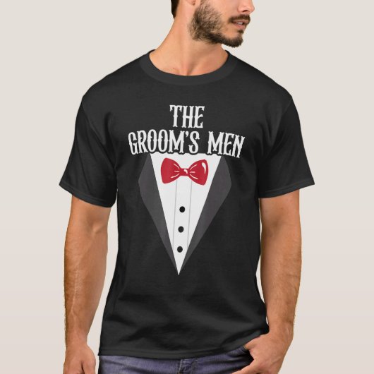 T-shirt Cadeau pour les hommes de la mariée Équipe de mari (Devant)