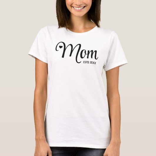 T-shirt Cadeau pour maman : Maman a créé un script simple (Devant)
