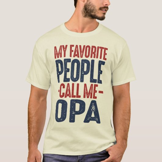 T-shirt Cadeau pour Opa (Devant)