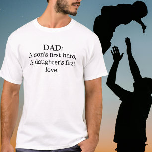 T-shirt Cadeau pour papa : le premier héros d'un fils, le